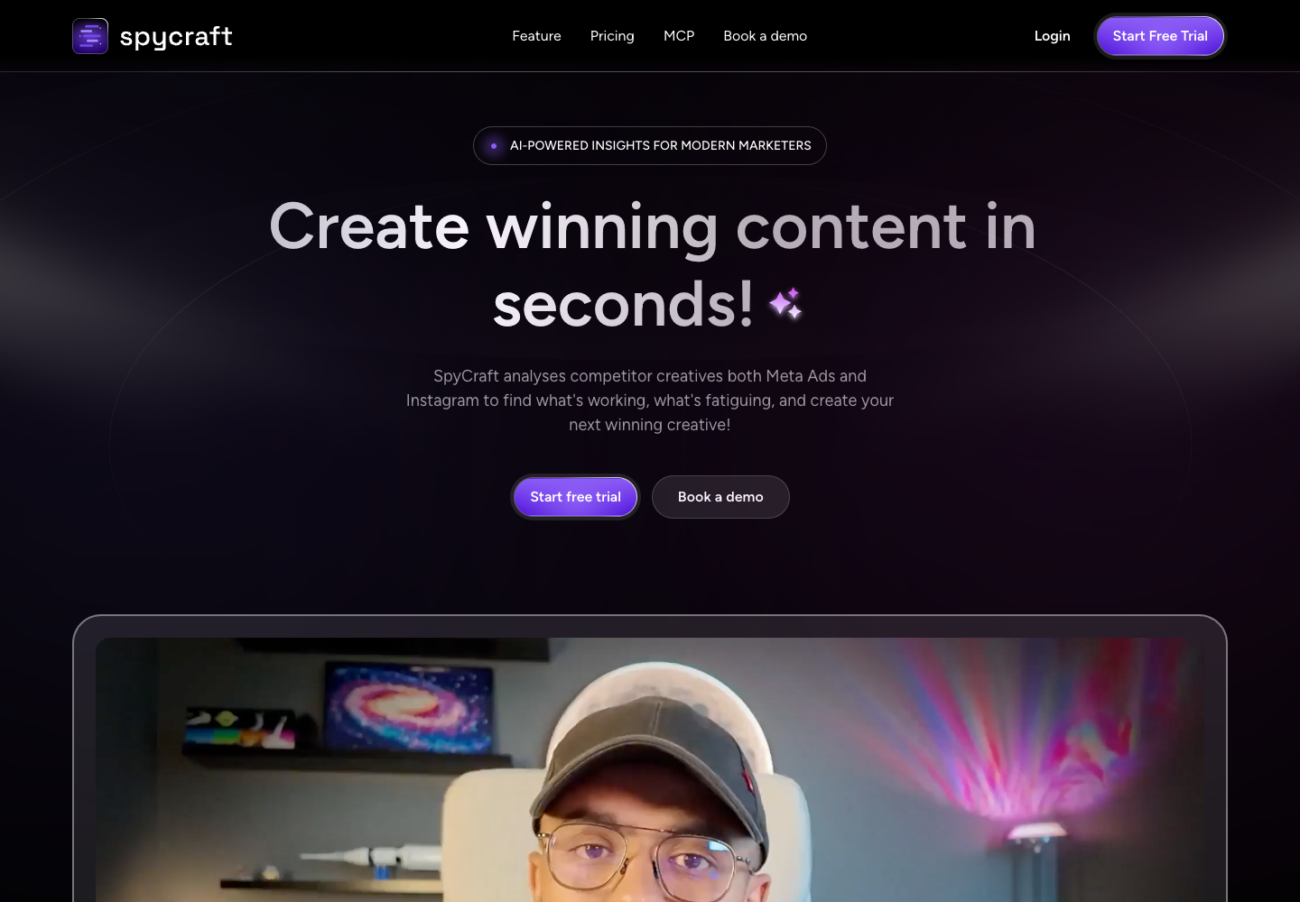 Spycraft live homepage